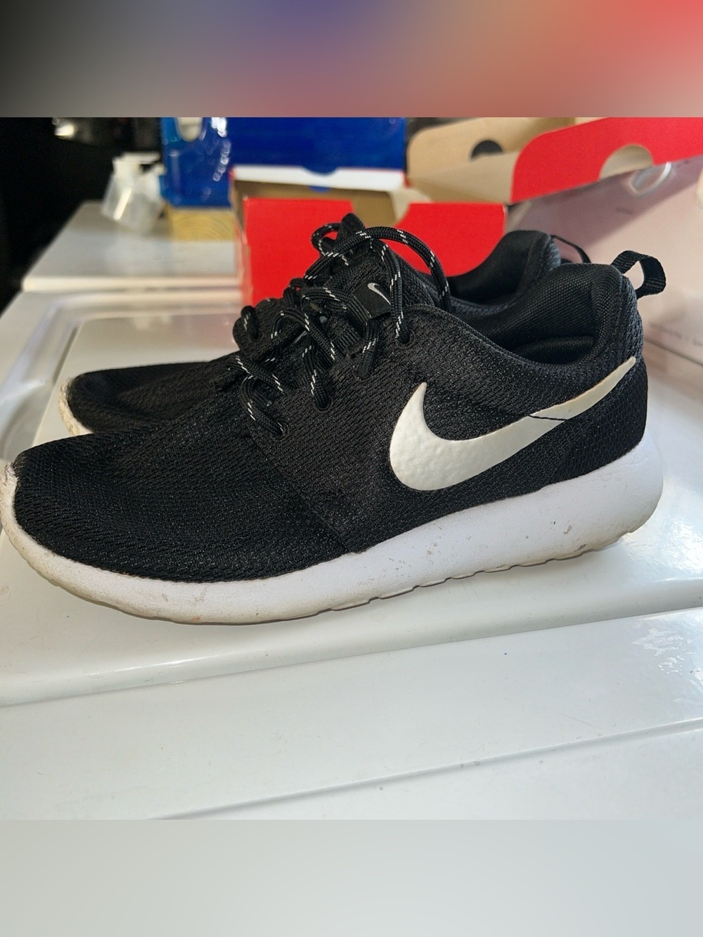 Nike Black and White Lightweight Running Shoe
